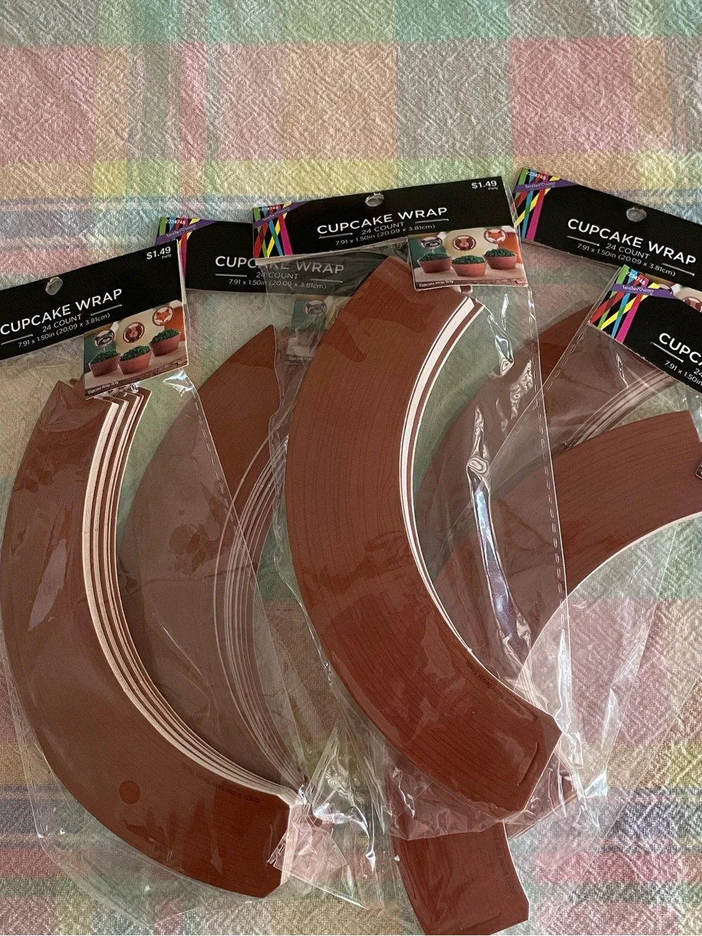 Cupcake Wraps - Brown - 24 count (set of 5)